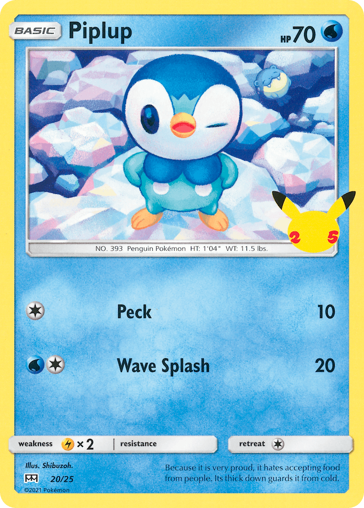 Piplup (20/25) [McDonald's 25th Anniversary] - POKÉ JEUX