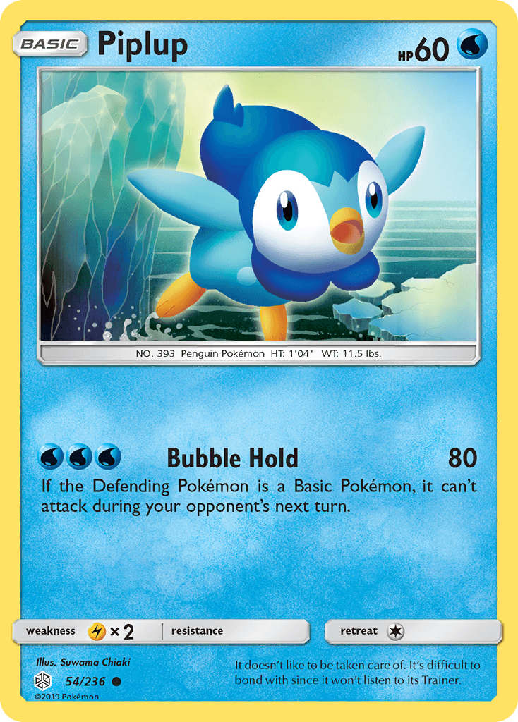 Piplup (54/236) [Sun & Moon: Cosmic Eclipse] - POKÉ JEUX