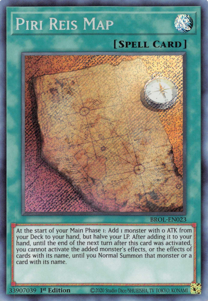 Piri Reis Map [BROL-EN023] Secret Rare - POKÉ JEUX