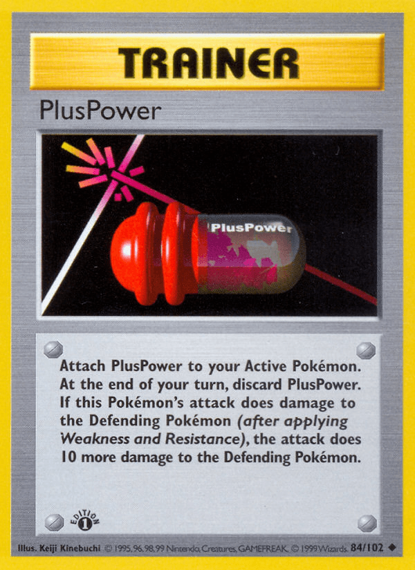 PlusPower (84/102) (Shadowless) [Base Set 1st Edition] - POKÉ JEUX