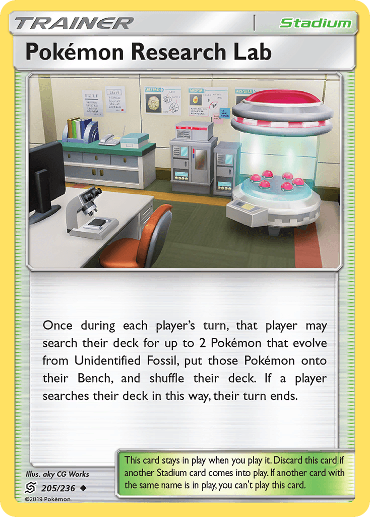 Pokemon Research Lab (205/236) [Sun & Moon: Unified Minds] - POKÉ JEUX