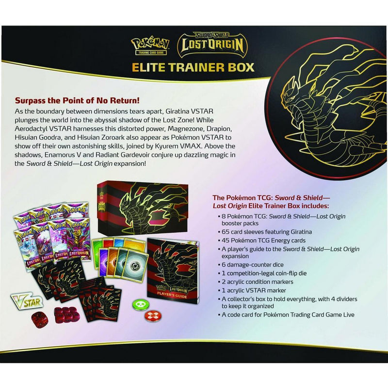 Pokemon SWSH11 Lost Origin Elite Trainer Box - POKÉ JEUX - 0820650850714 - 0820650850714