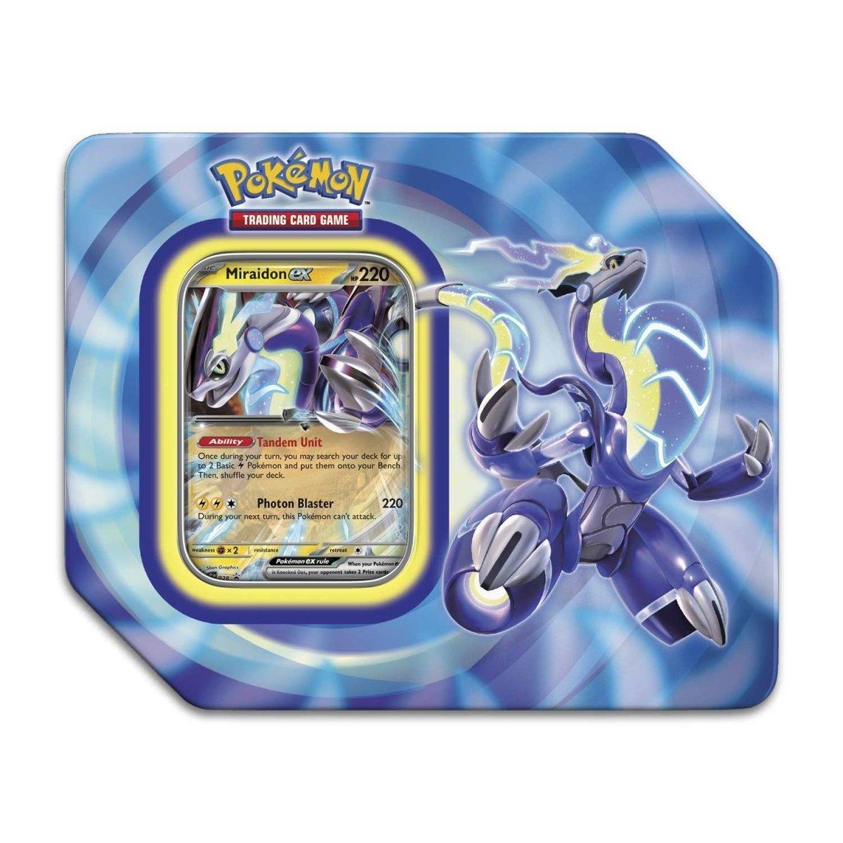 Pokémon TCG: Paldea Legends Tin (Miraidon ex) - POKÉ JEUX - 0820650852855