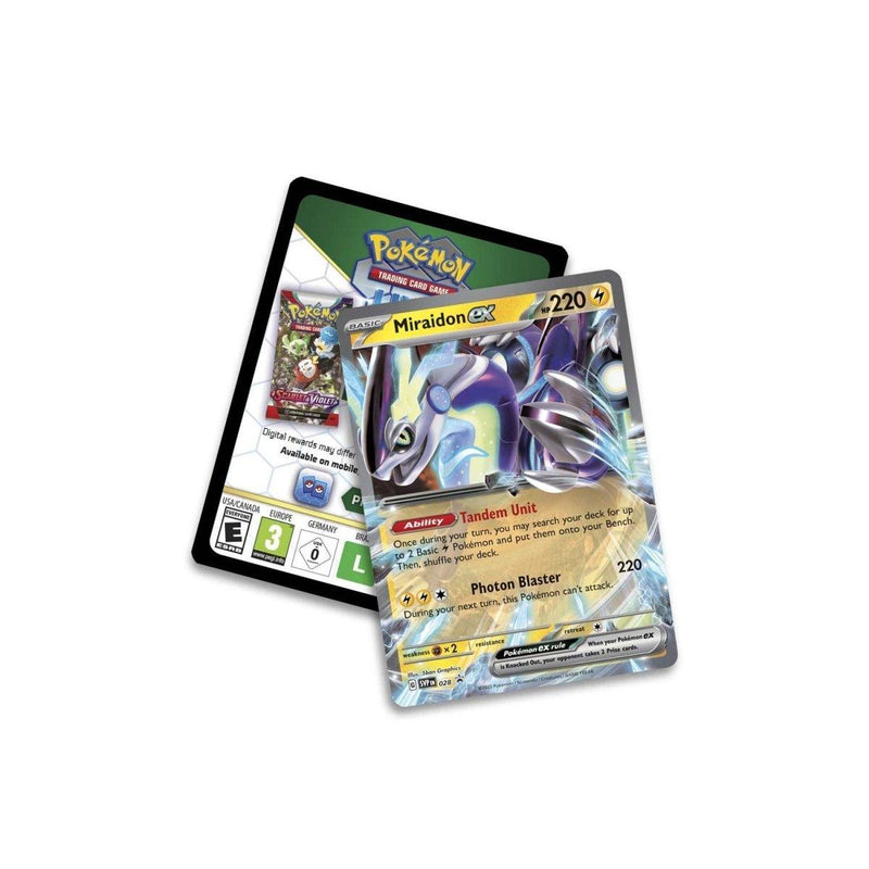 Pokémon TCG: Paldea Legends Tin (Miraidon ex) - POKÉ JEUX - 0820650852855