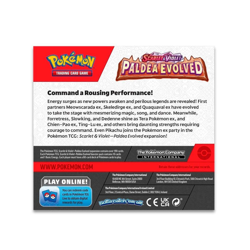 Pokémon TCG: Scarlet & Violet-Paldea Evolved Booster Display Box - POKÉ JEUX - 699-86349 - 820650863493