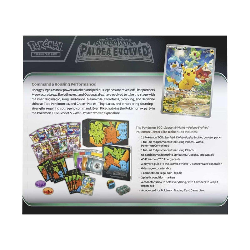 Pokémon TCG: Scarlet & Violet-Paldea Evolved Elite Trainer Box - POKÉ JEUX - 0820650853661