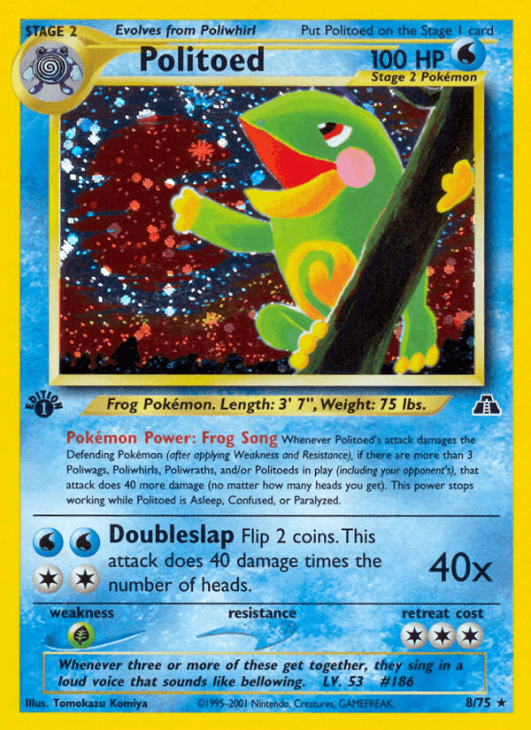 Politoed (8/75) [Neo Discovery 1st Edition] - POKÉ JEUX