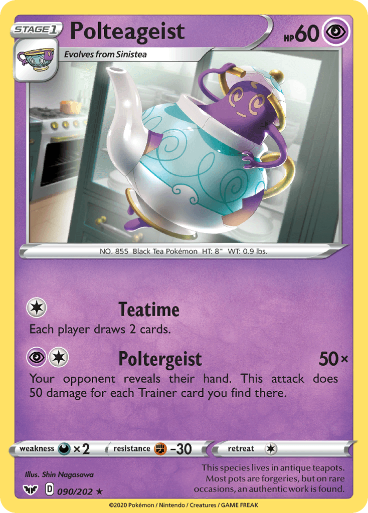 Polteageist (090/202) [Sword & Shield: Base Set] - POKÉ JEUX