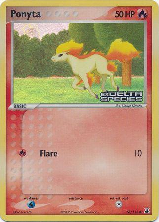 Ponyta (78/113) (Stamped) [EX: Delta Species] - POKÉ JEUX