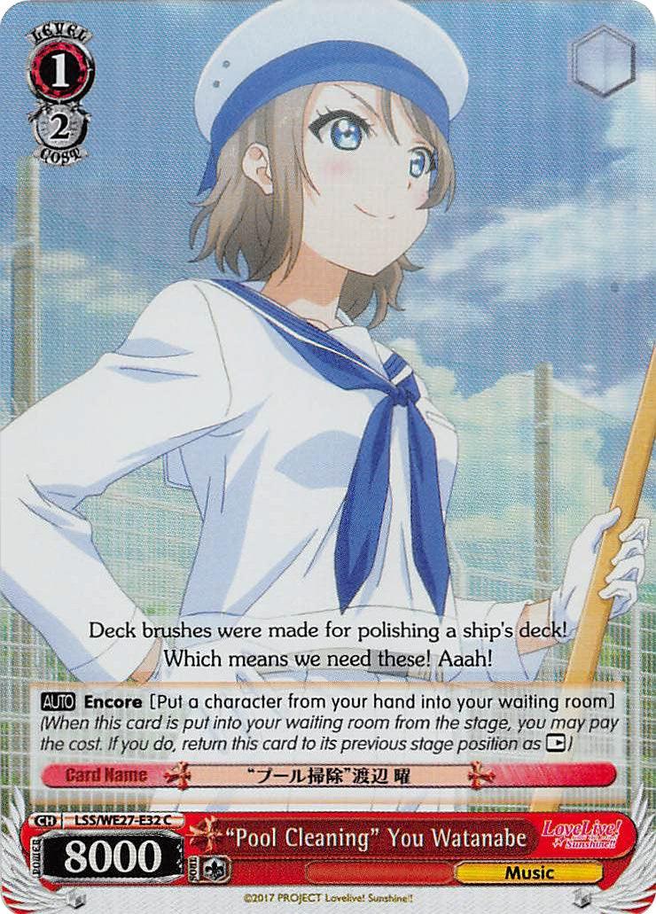 "Pool Cleaning" You Watanabe (LSS/WE27-E32 C) (Parallel Foil) [Love Live! Sunshine!! Extra Booster] - POKÉ JEUX