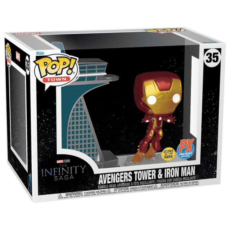 POP! Town: Marvel - The Avengers - Avengers Tower & Iron Man (Limited Edition) - POKÉ JEUX - 889698745826 - 889698745826