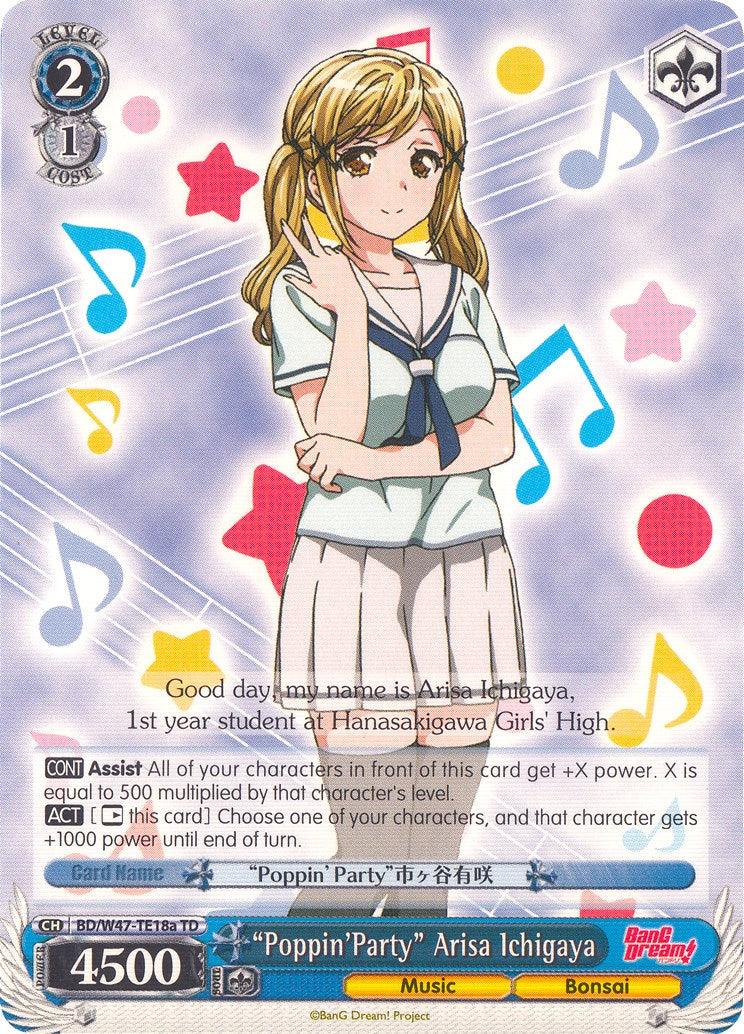 "Poppin'Party" Arisa Ichigaya (BD/W47-TE18a TD) [BanG Dream!] - POKÉ JEUX