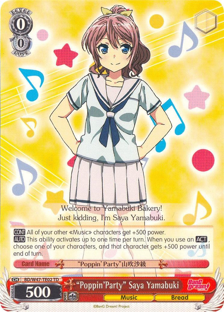 "Poppin'Party" Saya Yamabuki (BD/W47-TE02 TD) [BanG Dream!] - POKÉ JEUX