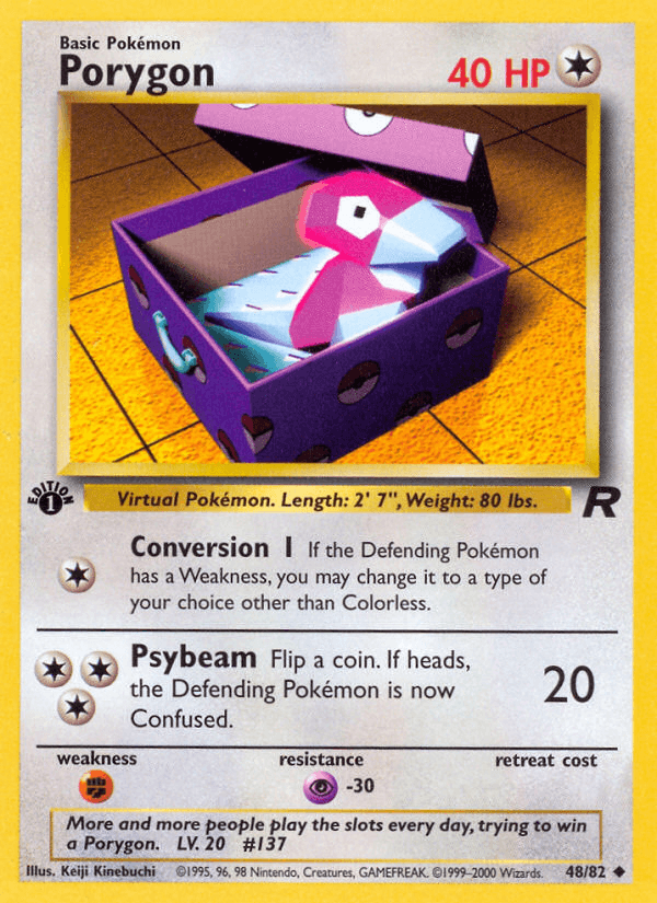 Porygon (48/82) [Team Rocket 1st Edition] - POKÉ JEUX