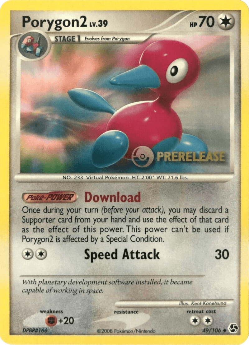 Porygon2 (49/106) (Prerelease Promo) [Diamond & Pearl: Black Star Promos] - POKÉ JEUX