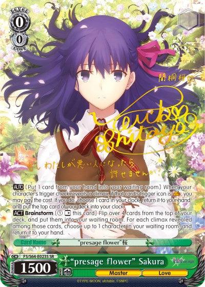 "presage flower" Sakura (FS/S64-E023SP SP) [Fate/Stay Night [Heaven's Feel]] - POKÉ JEUX