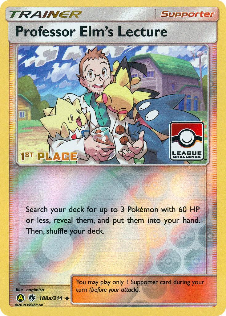 Professor Elm's Lecture (188a/214) (League Promo 1st Place) [Sun & Moon: Lost Thunder] - POKÉ JEUX