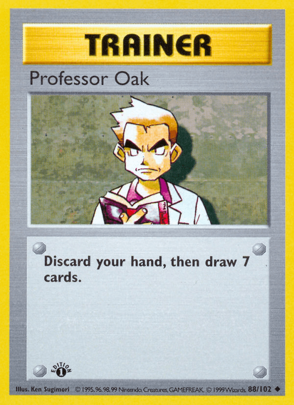 Professor Oak (88/102) (Shadowless) [Base Set 1st Edition] - POKÉ JEUX