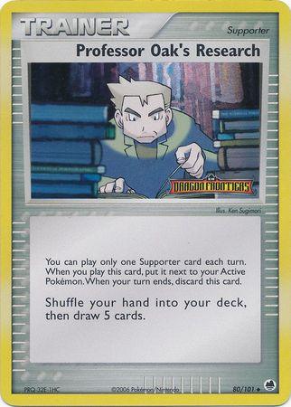 Professor Oak's Research (80/101) (Stamped) [EX: Dragon Frontiers] - POKÉ JEUX