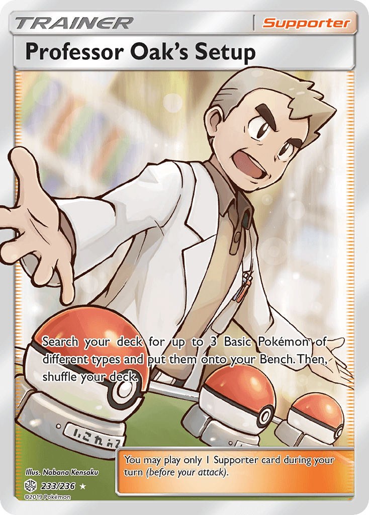 Professor Oak's Setup (233/236) [Sun & Moon: Cosmic Eclipse] - POKÉ JEUX