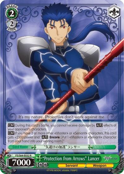 "Protection from Arrows" Lancer (FS/S64-E032 R) [Fate/Stay Night [Heaven's Feel]] - POKÉ JEUX