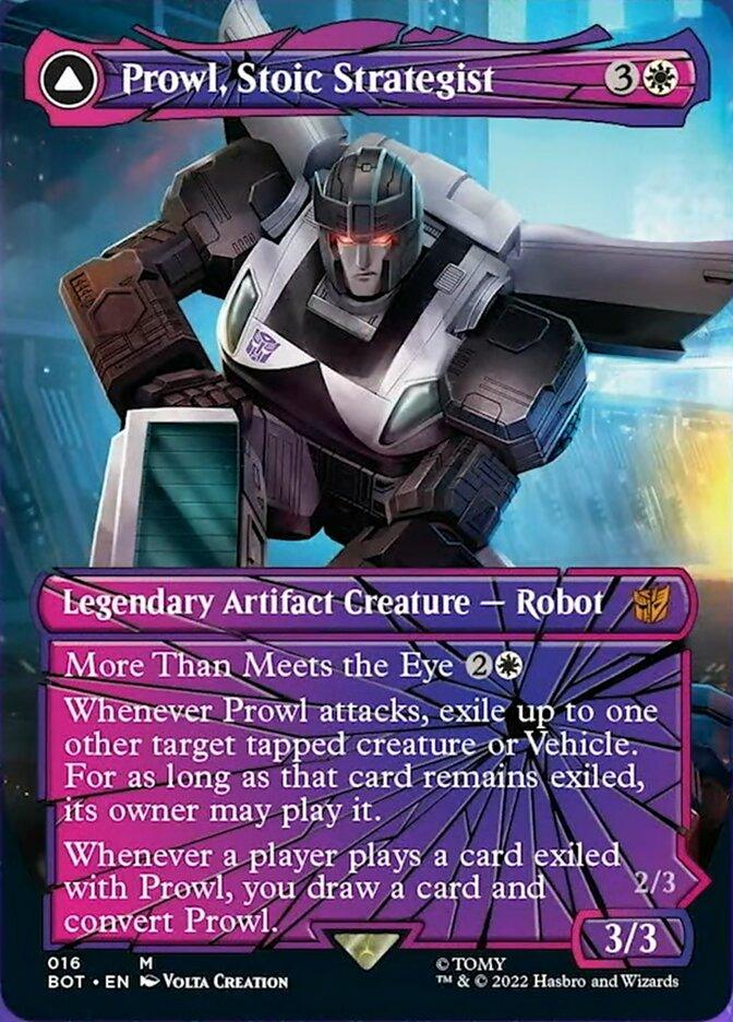 Prowl, Stoic Strategist // Prowl, Pursuit Vehicle (Shattered Glass) [Transformers] - POKÉ JEUX