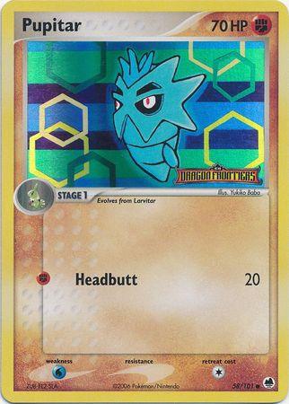 Pupitar (58/101) (Stamped) [EX: Dragon Frontiers] - POKÉ JEUX