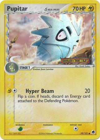 Pupitar (59/101) (Delta Species) (Stamped) [EX: Dragon Frontiers] - POKÉ JEUX