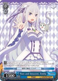 Pure and Innocent, Emilia (RZ/S55-E056 RR) [Re:ZERO Vol.2] - POKÉ JEUX