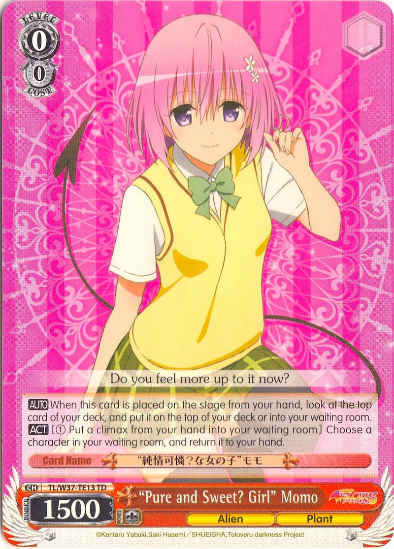 "Pure and Sweet? Girl" Momo (TL/W37-TE13 TD) [To Loveru Darkness 2nd] - POKÉ JEUX