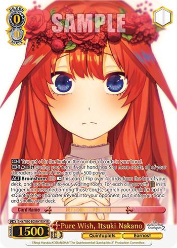 Pure Wish, Itsuki Nakano (5HY/W90-E054HYR HYR) [The Quintessential Quintuplets 2] - POKÉ JEUX