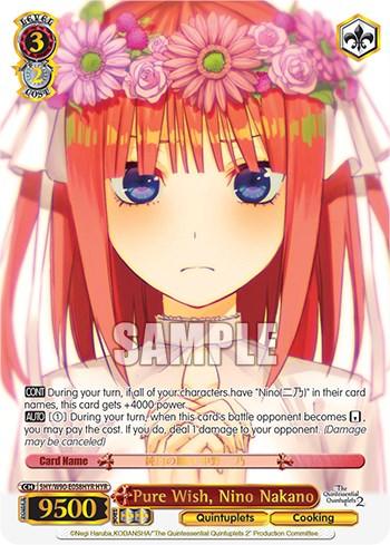 Pure Wish, Nino Nakano (5HY/W90-E058HYR HYR) [The Quintessential Quintuplets 2] - POKÉ JEUX