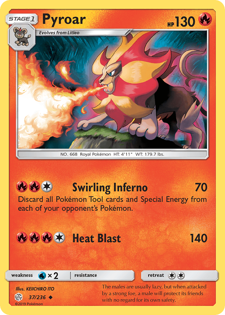 Pyroar (37/236) [Sun & Moon: Cosmic Eclipse] - POKÉ JEUX