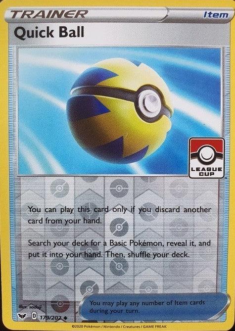 Quick Ball (179/202) (League Promo Staff) [Sword & Shield: Base Set] - POKÉ JEUX