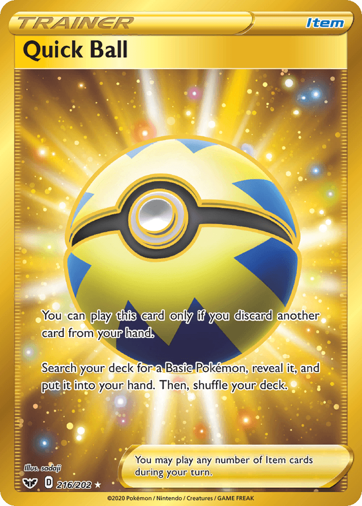 Quick Ball (216/202) [Sword & Shield: Base Set] - POKÉ JEUX