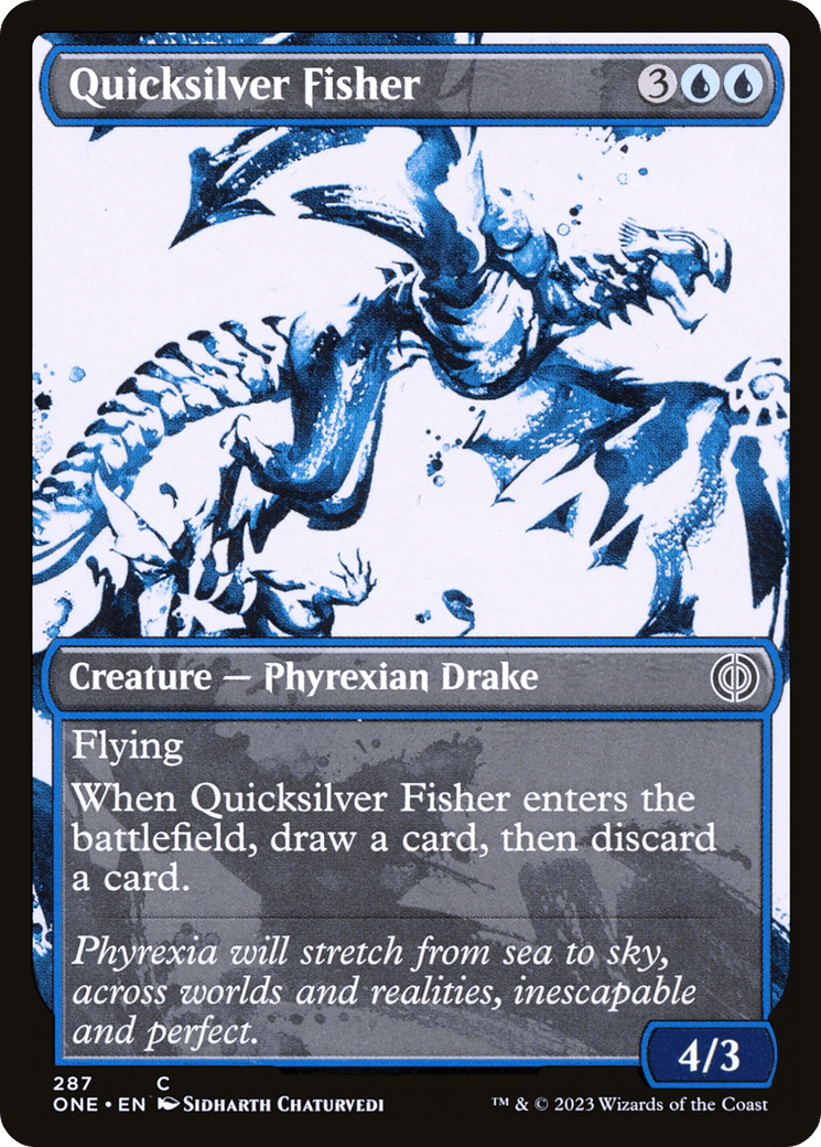 Quicksilver Fisher (Showcase Ichor) [Phyrexia: All Will Be One] - POKÉ JEUX