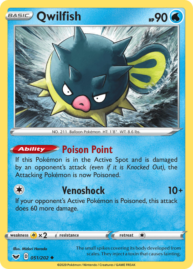 Qwilfish (051/202) [Sword & Shield: Base Set] - POKÉ JEUX