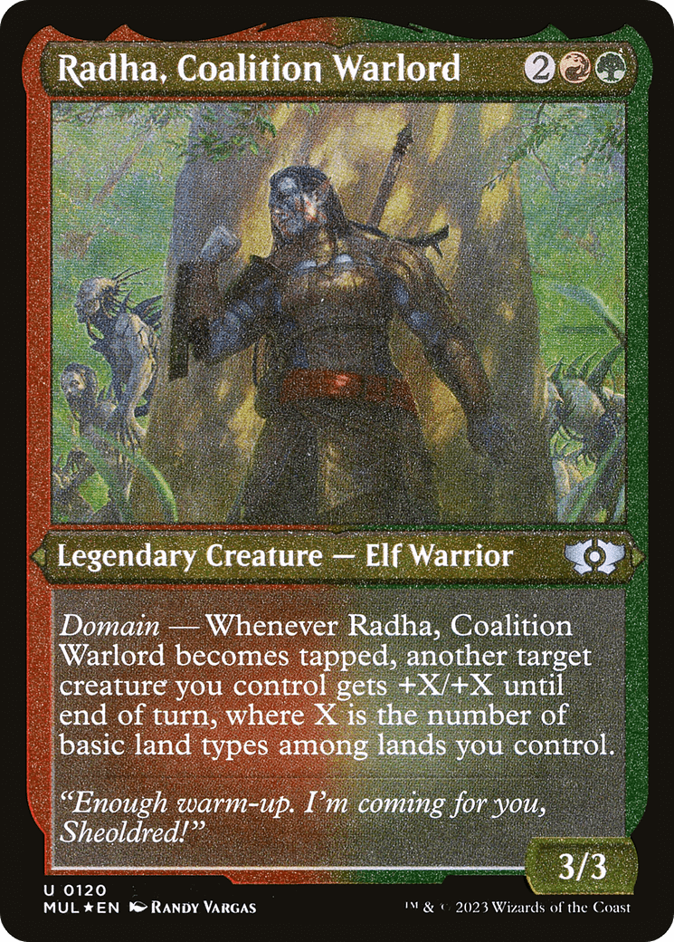 Radha, Coalition Warlord (Foil Etched) [Multiverse Legends] - POKÉ JEUX