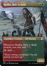 Radha, Heir to Keld (Borderless Alternate Art) [Dominaria Remastered] - POKÉ JEUX