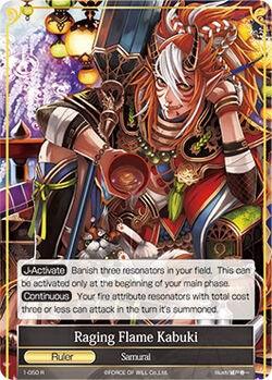 Raging Flame Kabuki // Barbatos, the Crimson Duke (1-050/J) [The Dawn of Valhalla] - POKÉ JEUX