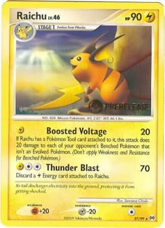 Raichu (27/99) (Prerelease Promo) [Nintendo: Black Star Promos] - POKÉ JEUX