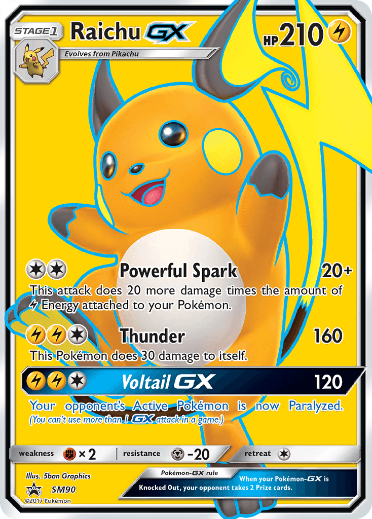 Raichu GX (SM90) [Sun & Moon: Black Star Promos] - POKÉ JEUX