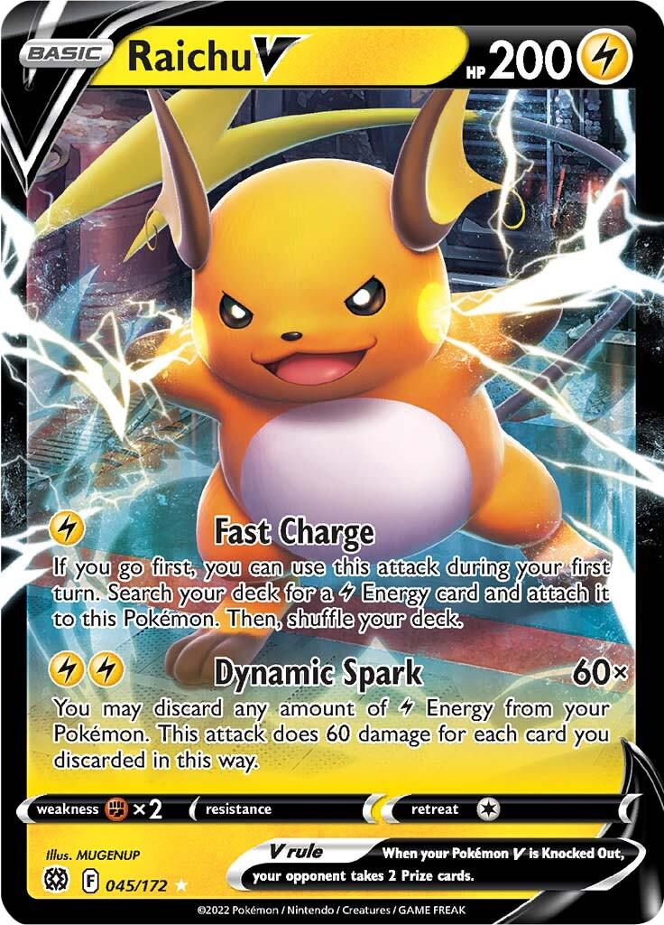 Raichu V (045/172) [Sword & Shield: Brilliant Stars] - POKÉ JEUX