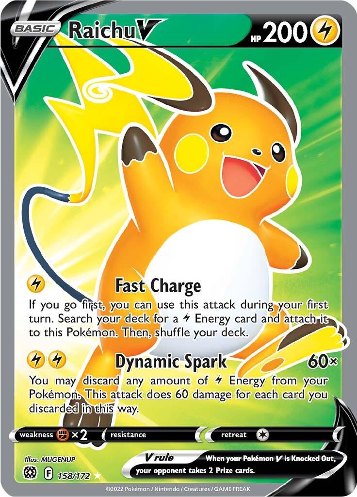 Raichu V (158/172) [Sword & Shield: Brilliant Stars] - POKÉ JEUX