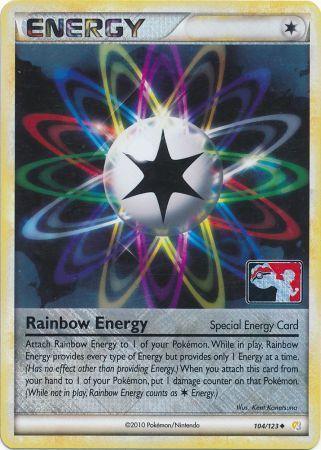 Rainbow Energy (104/123) (League Promo) [HeartGold & SoulSilver: Base Set] - POKÉ JEUX