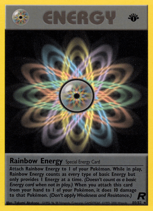 Rainbow Energy (80/82) [Team Rocket 1st Edition] - POKÉ JEUX