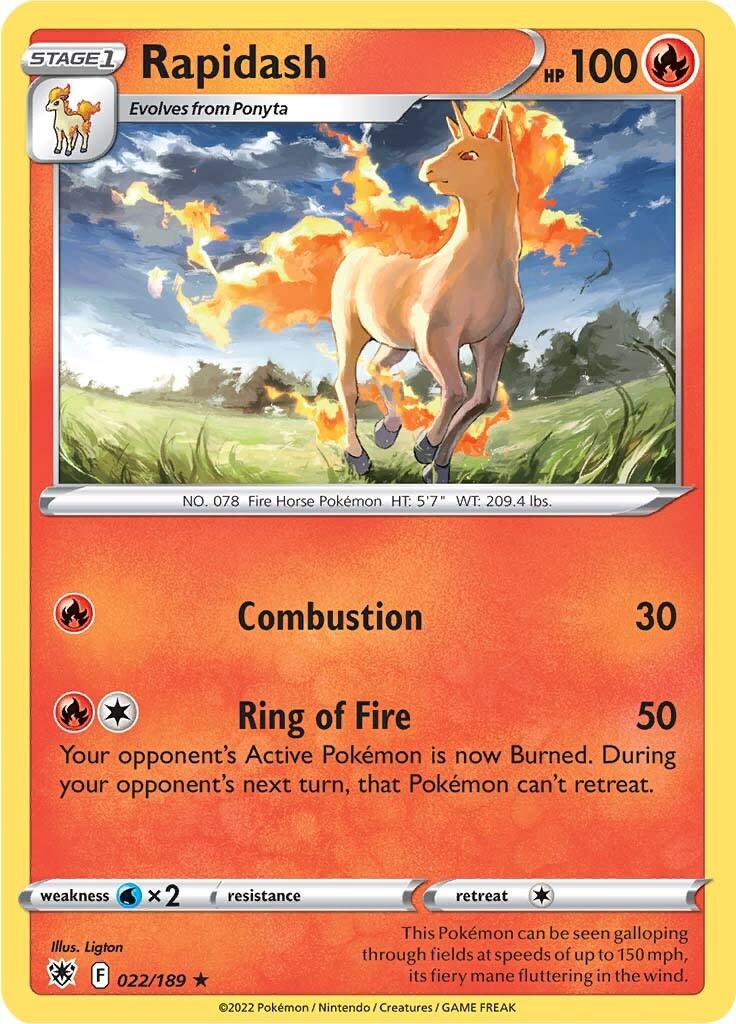 Rapidash (022/189) [Sword & Shield: Astral Radiance] - POKÉ JEUX