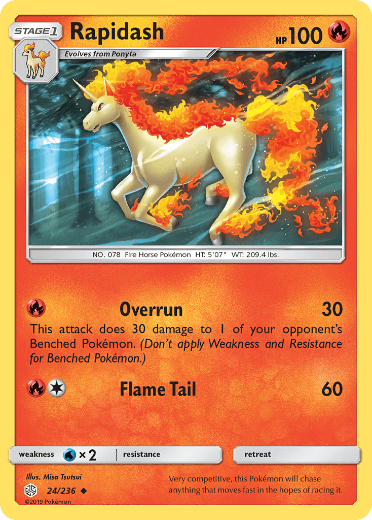 Rapidash (24/236) [Sun & Moon: Cosmic Eclipse] - POKÉ JEUX