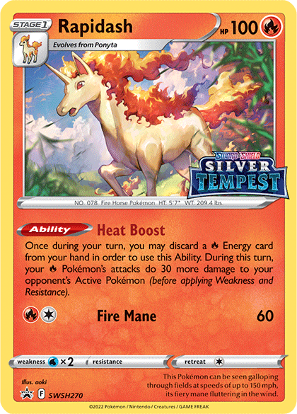 Rapidash (SWSH270) (Prerelease) [Sword & Shield: Black Star Promos] - POKÉ JEUX