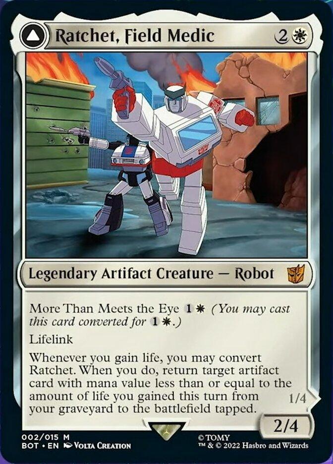 Ratchet, Field Medic // Ratchet, Rescue Racer [Transformers] - POKÉ JEUX